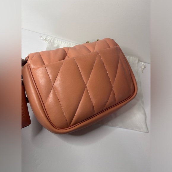 Coach Pillow Madison Shoulder Bag With Quilting C8560 Nappa Leather In Coral EUC - Picture 9 of 16